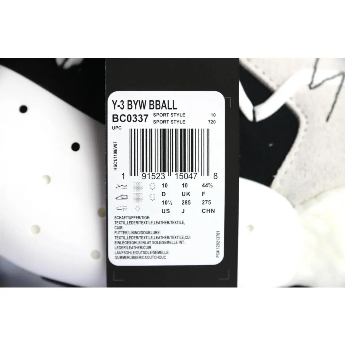 Adidas shoes - adidas Y-3 Yohji - Yohji - BC0337 - Black & Off White (UPC: 191523150478) 8