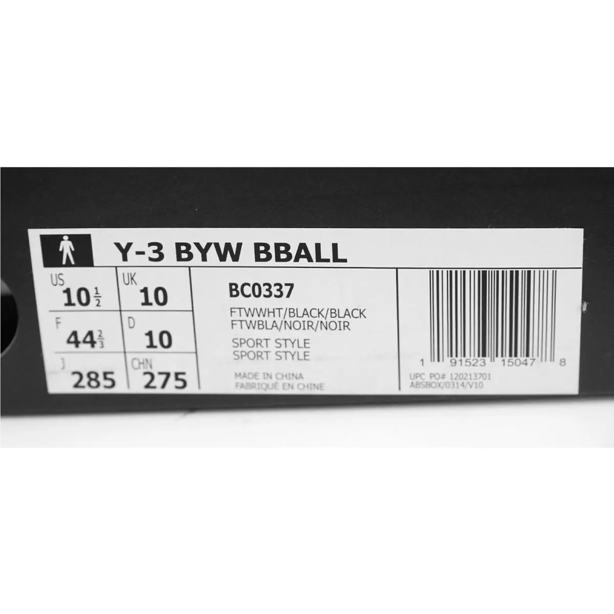 Adidas shoes - adidas Y-3 Yohji - Yohji - BC0337 - Black & Off White (UPC: 191523150478) 4