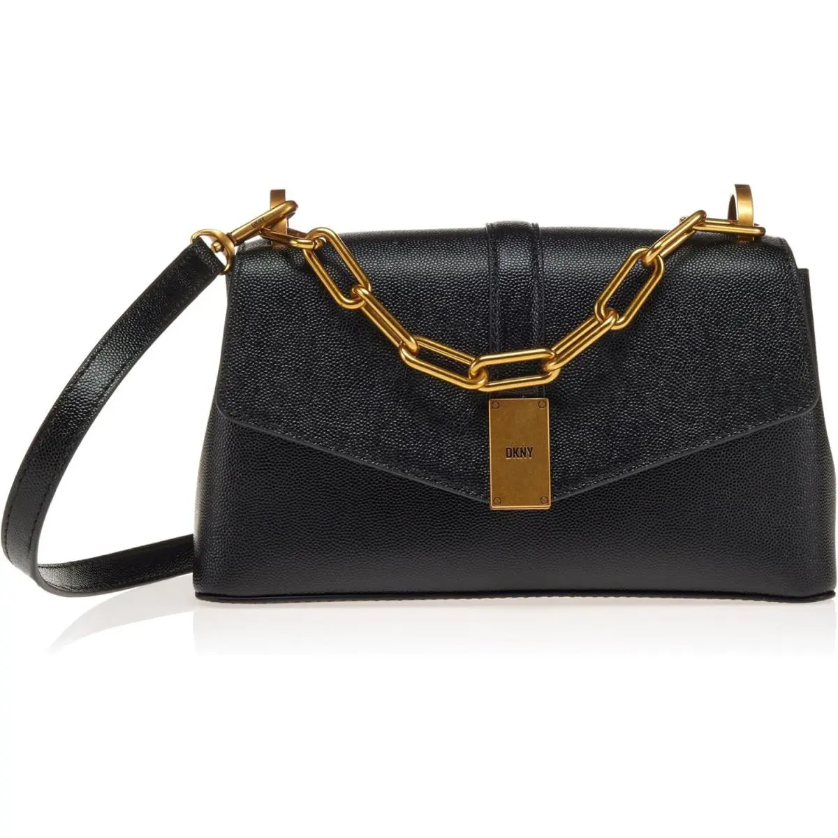 Dkny Conner Shoulder Bag Black/gold by DKNY