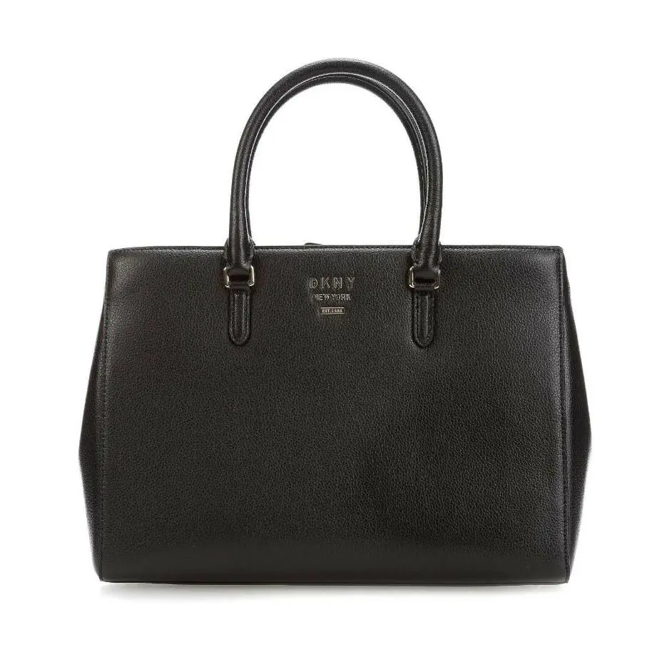 Dkny Donna Karan York Whitney Handle Black/gold Nip