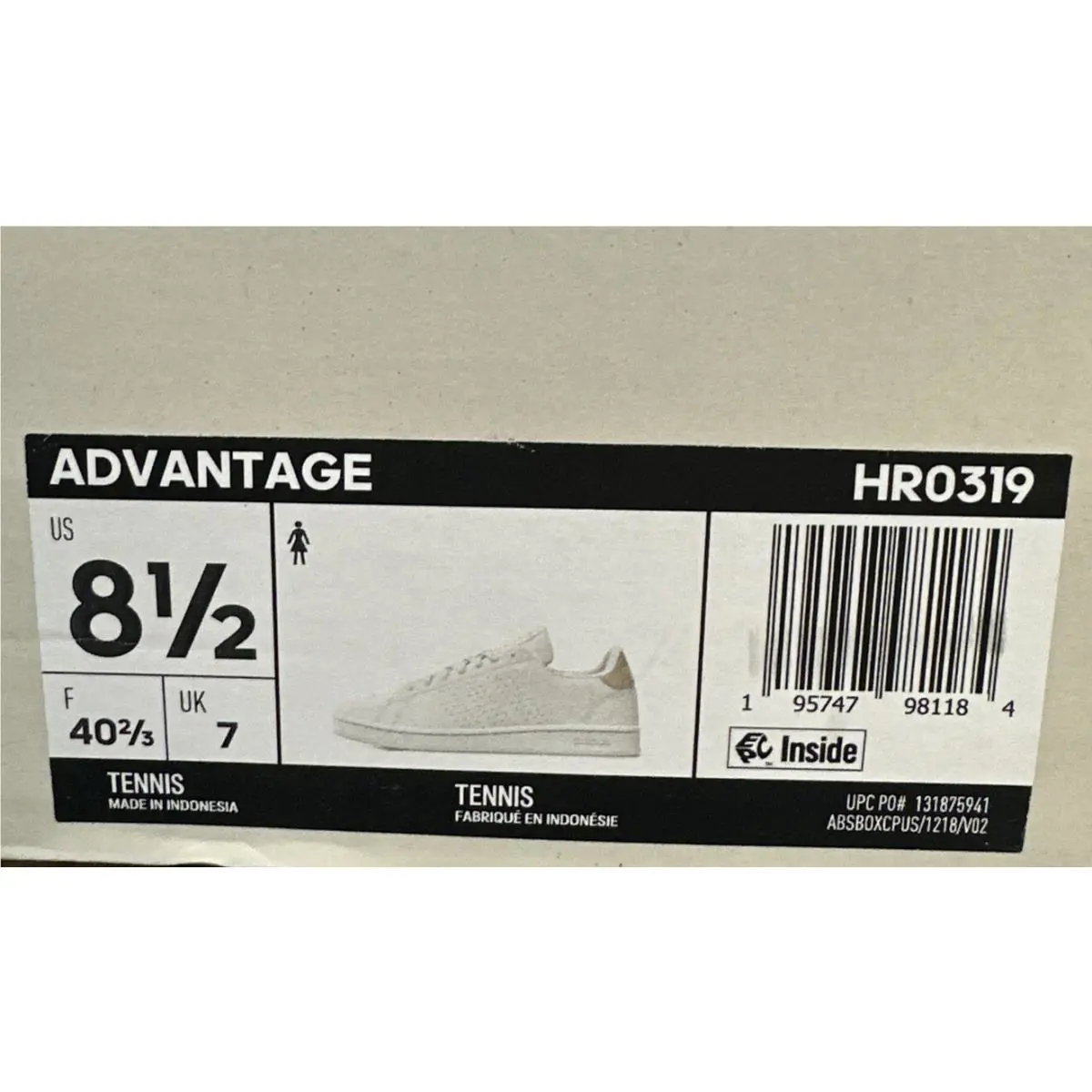 Adidas Advantage HR0319 size:8.5