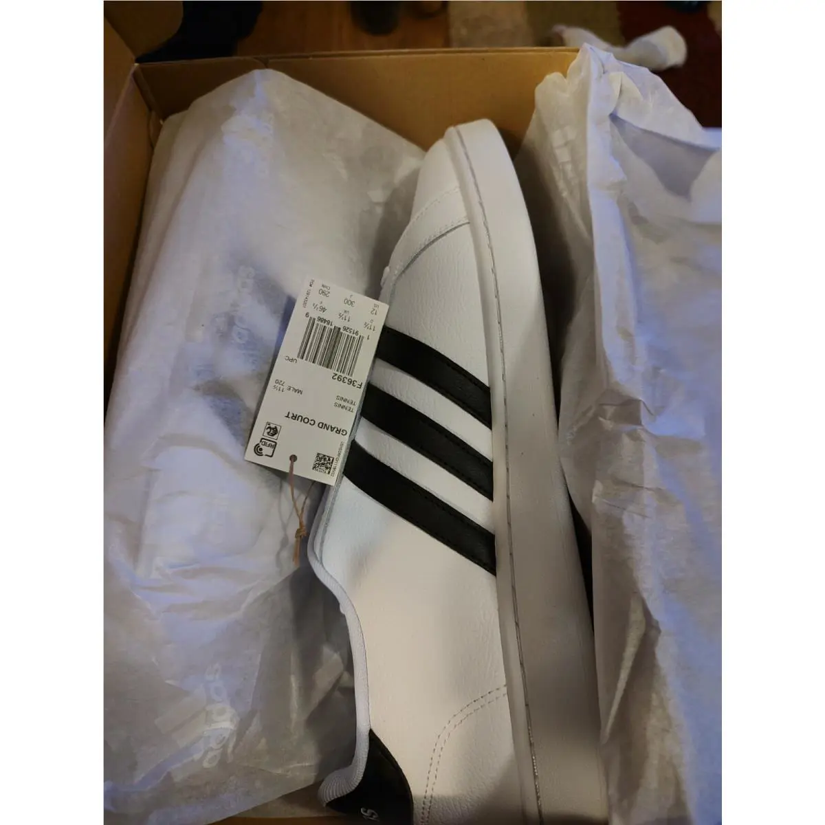 Men Adidas Ground Court Tennis Sneakers Men Size 12 F36392