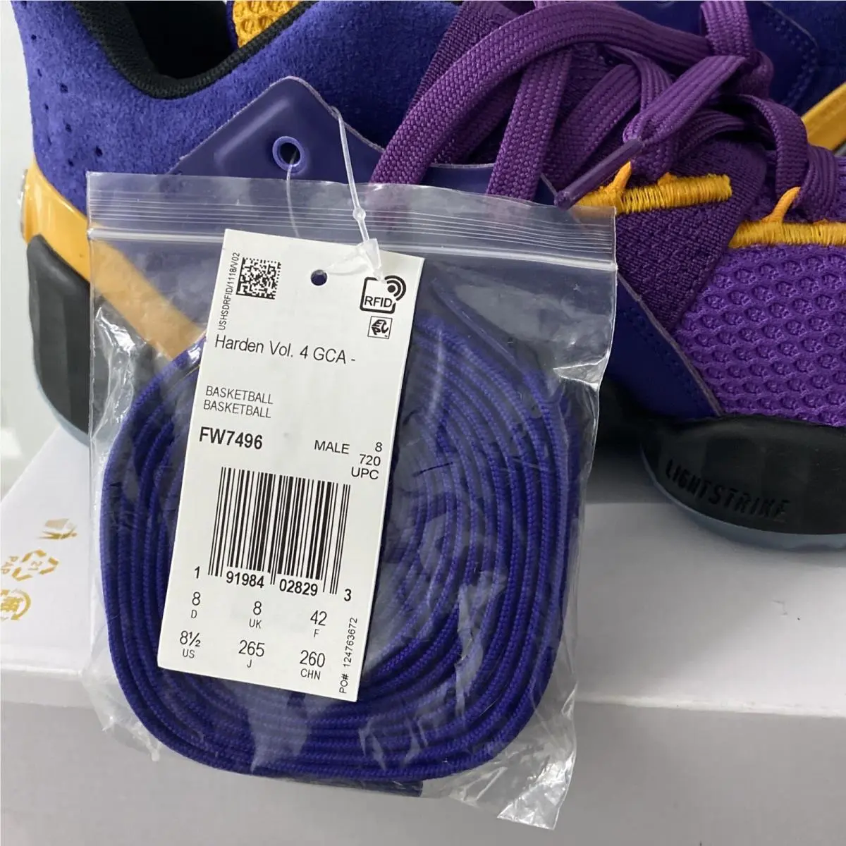 Adidas shoes - adidas Harden Vol. 4 - Harden - FW7496 - Purple (UPC: 195100203014) 7
