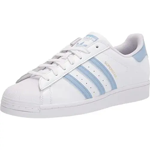 Adidas Originals Men`s Superstar Sneaker White/ambient Sky Size: 19 M - White/Ambient Sky