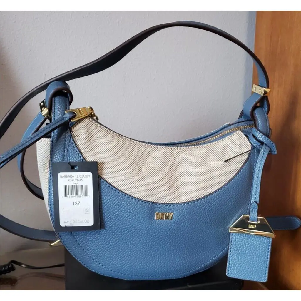 Dkny Women’s Barbara Crossbody Coastal Blue Small