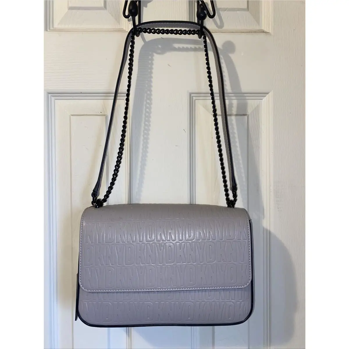 Dkny Sina MD Flap Shoulder Bag Crossbody Shoulder Handbag Embossed Unique