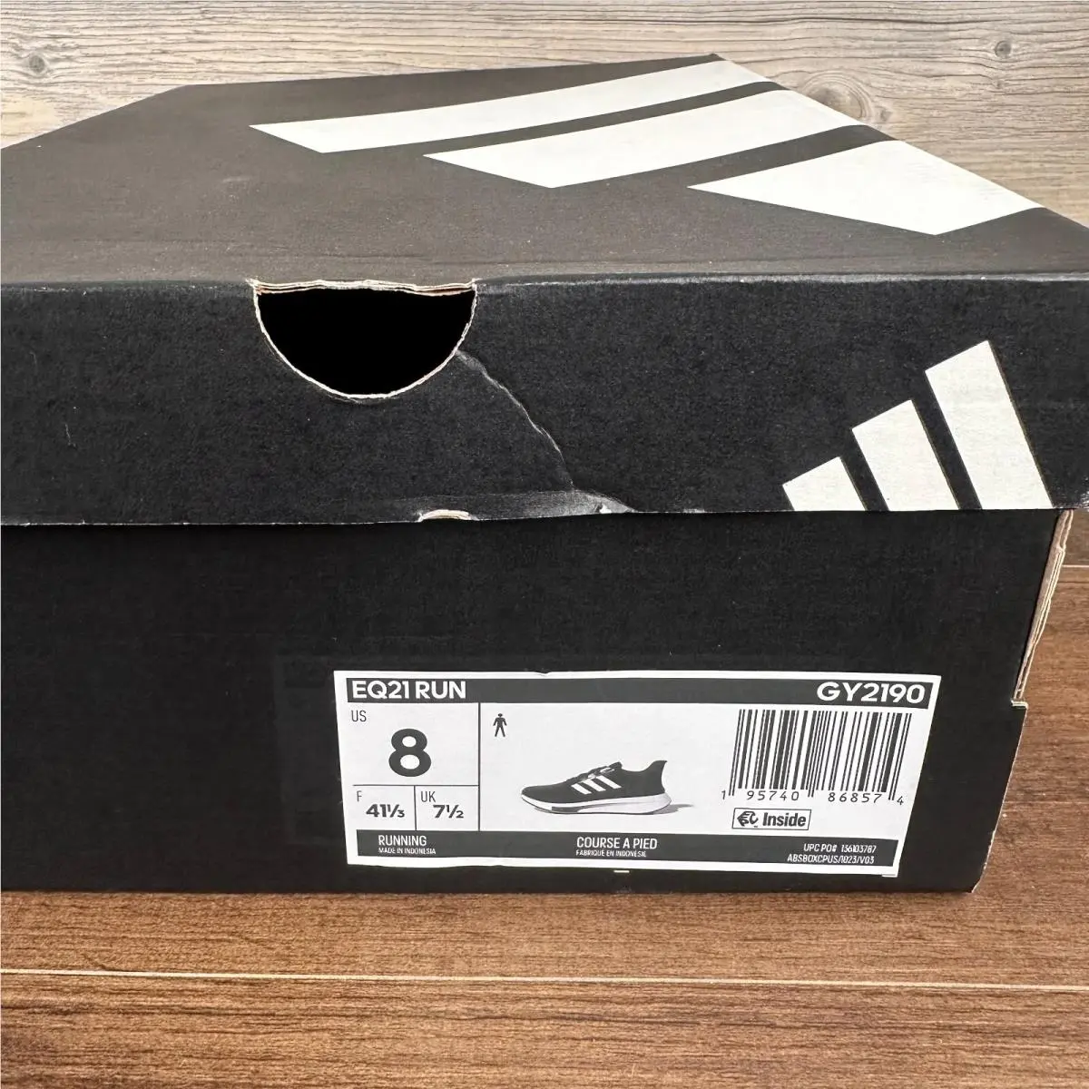 Adidas shoes - adidas EQ21 Run - Run - GY2190 - Black (UPC: 195740868574) 7