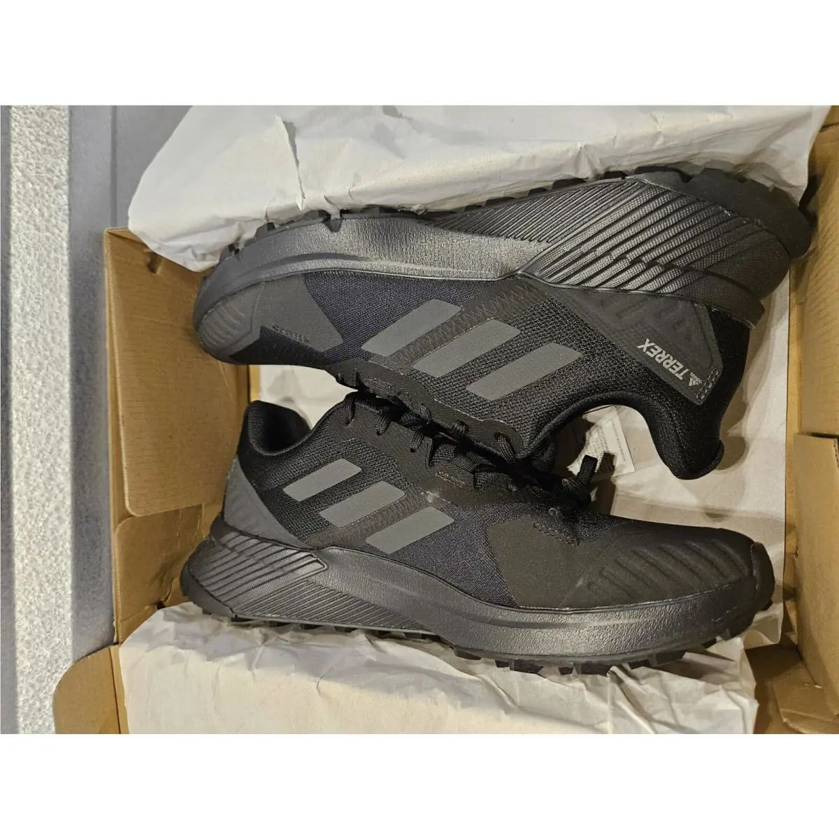 Size 11 - Adidas Terrex Soulstride Black Carbon