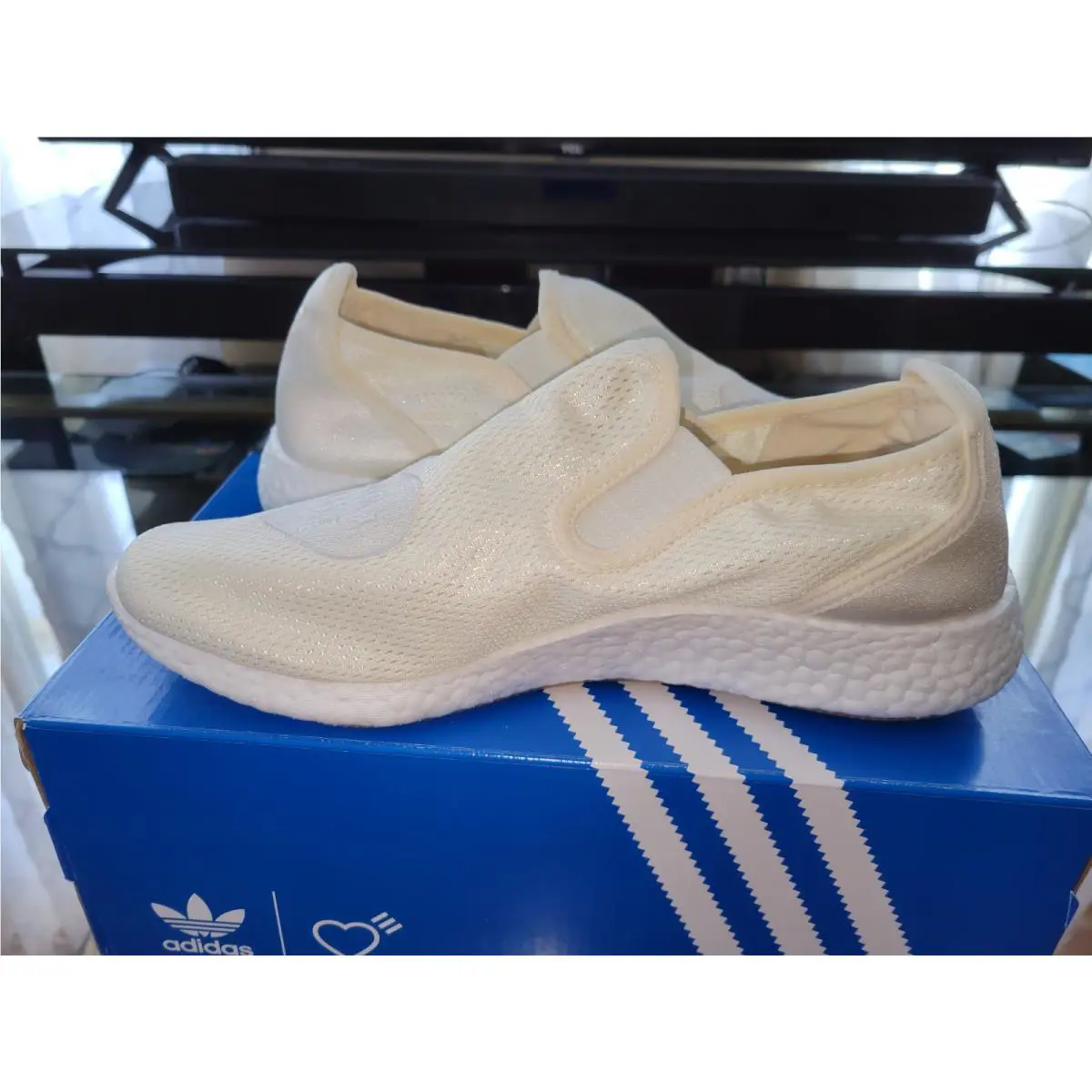 Adidas shoes - Adidas Slipon - Slipon - GX5203 - White 5