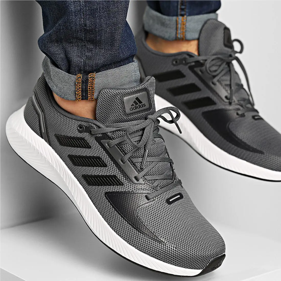 Adidas shoes - GREY/WHITE - FY8741 4