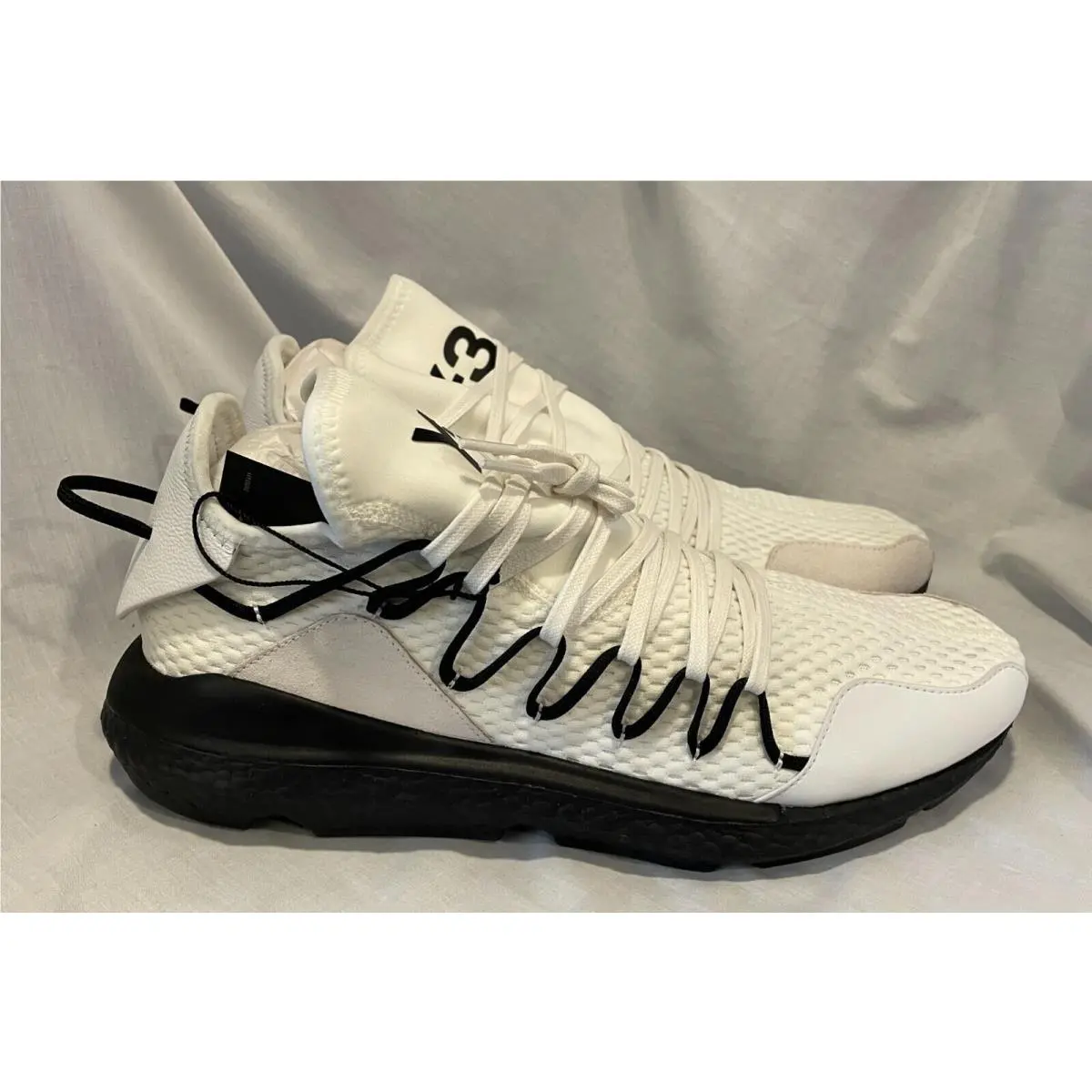 Adidas Y-3 Kusari Mens 12 Core White Black AC7190 Released in 2018