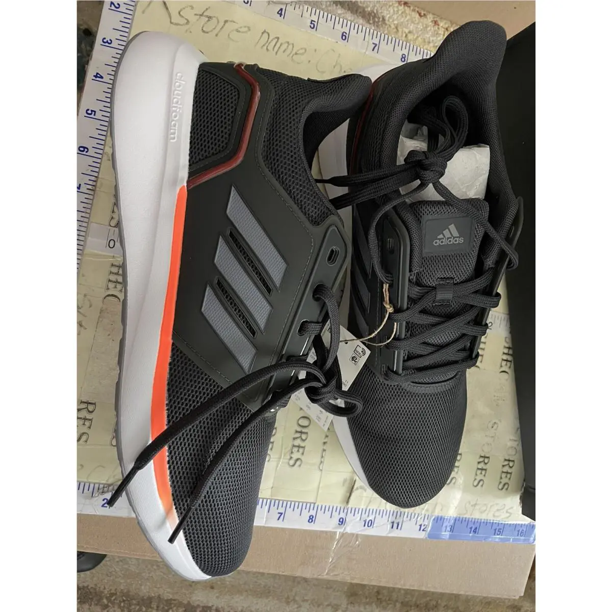 Adidas shoes - Adidas Men Sneakers - Men Sneakers - HO2037 - Charcoal Grey Ornng Multi (UPC: 0191984990873) 0