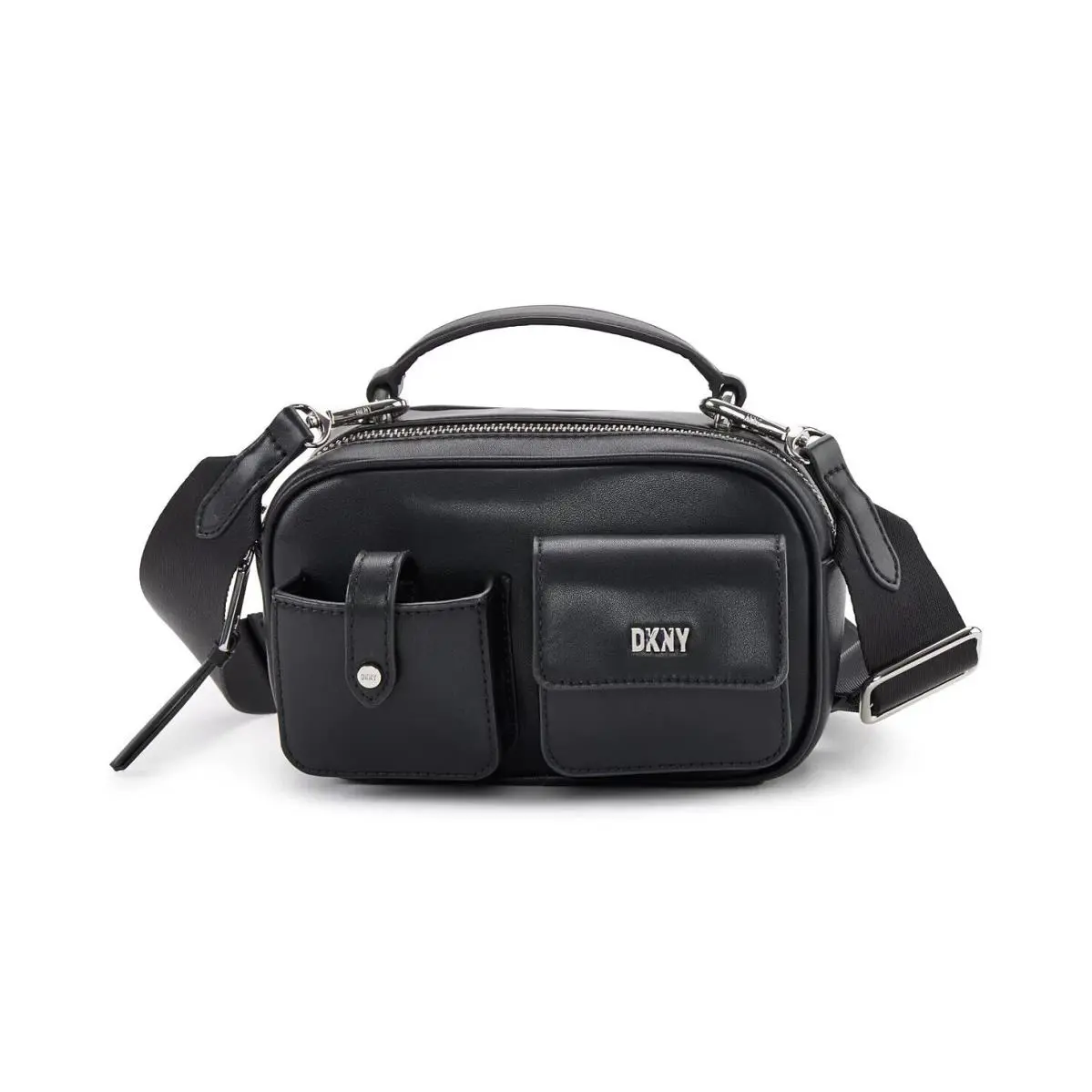 Dkny Zyon Small Camera Bag - Black Silver-tone