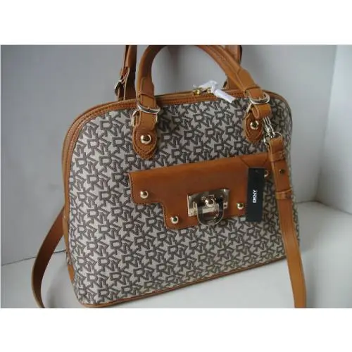 Dkny Beekman T C W/french Grain Leather Bag Bolsa Sac Väska Handtasche Сумка