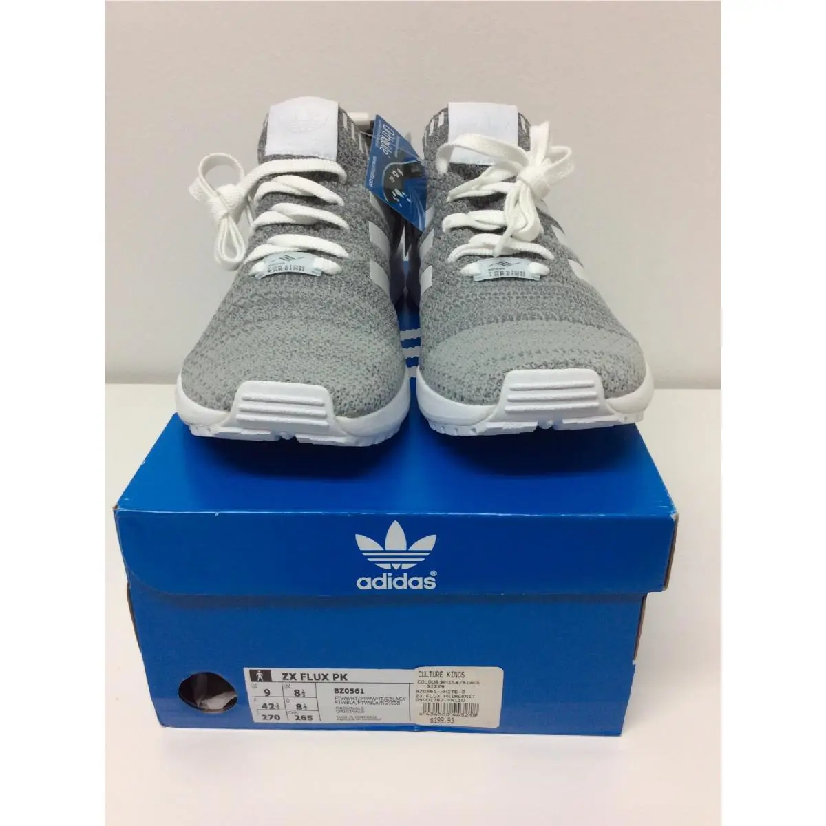 Adidas shoes - Originals Zx Flux PK Primeknit - BA7376 - Gray (UPC: 4434568443218) 0