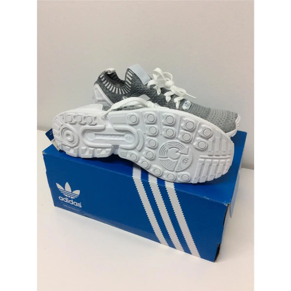 Adidas shoes - Originals Zx Flux PK Primeknit - BA7376 - Gray (UPC: 4434568443218) 3
