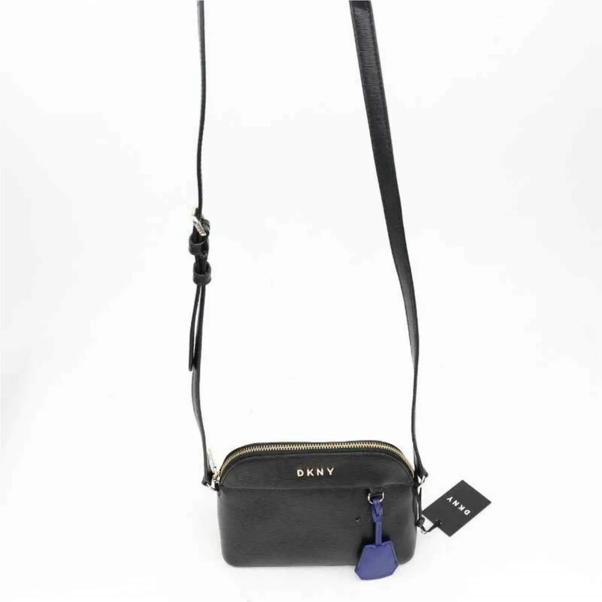 Dkny Womens Bobi Crossbody Bag Black Sling Adjustable Strap Zip Pocket OS