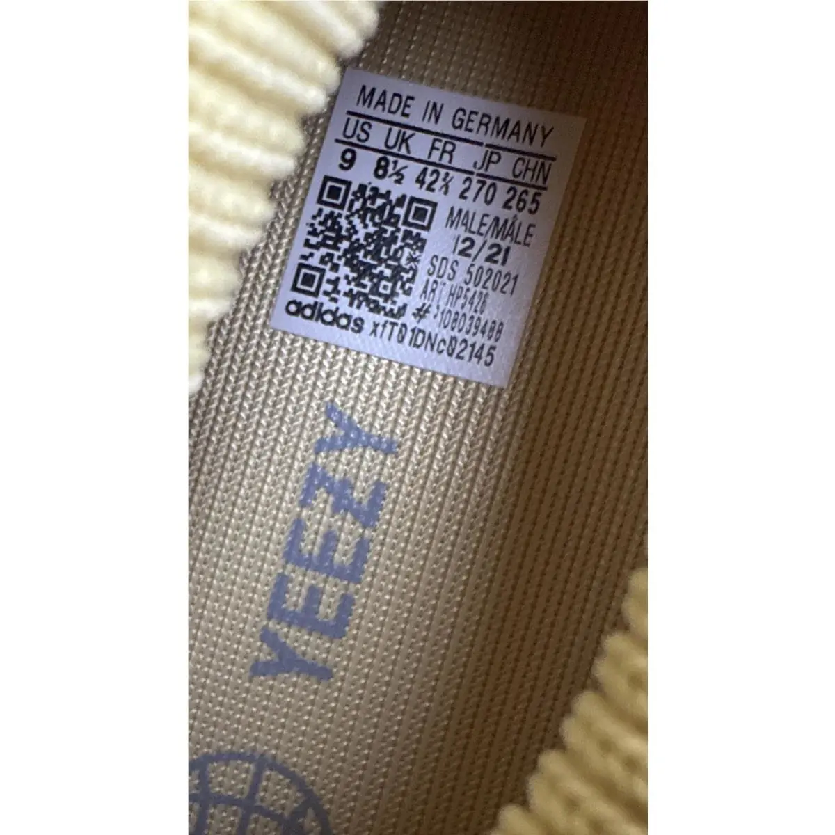 Adidas shoes - adidas Yeezy 450 - Yeezy - HP5426 - Yellow, Manufacturer: Sulfur/Sulfur/Sulfur 11