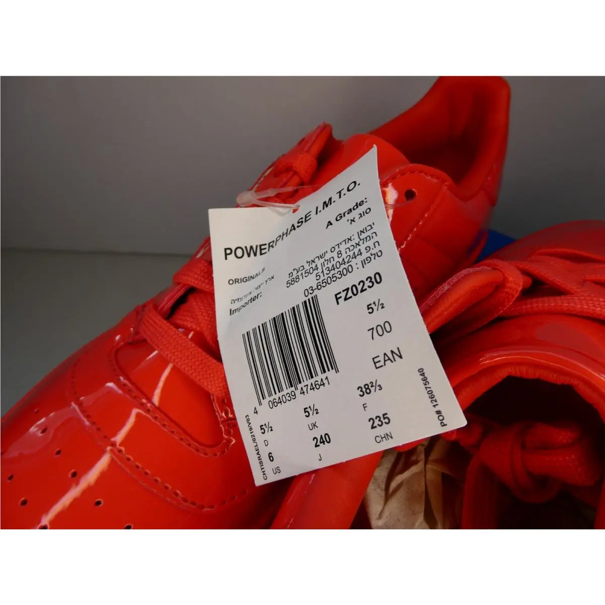 Adidas shoes - adidas Powerphase - Powerphase - FZ0230 - Red 10