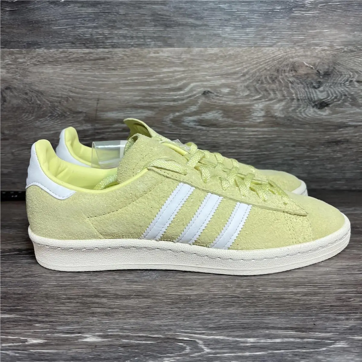 Adidas Mens Shoes Size 6 Campus 80s Lemonade Yellow White Sneakers Lace up