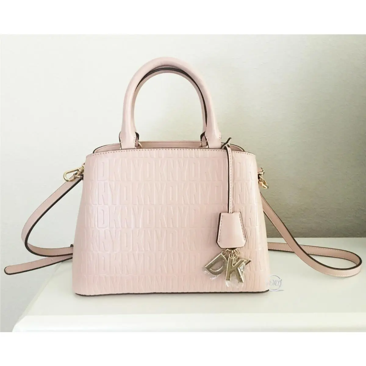 Dkny Signature Paige MD Satchel One Size Handbag Crossbody Pink Reg