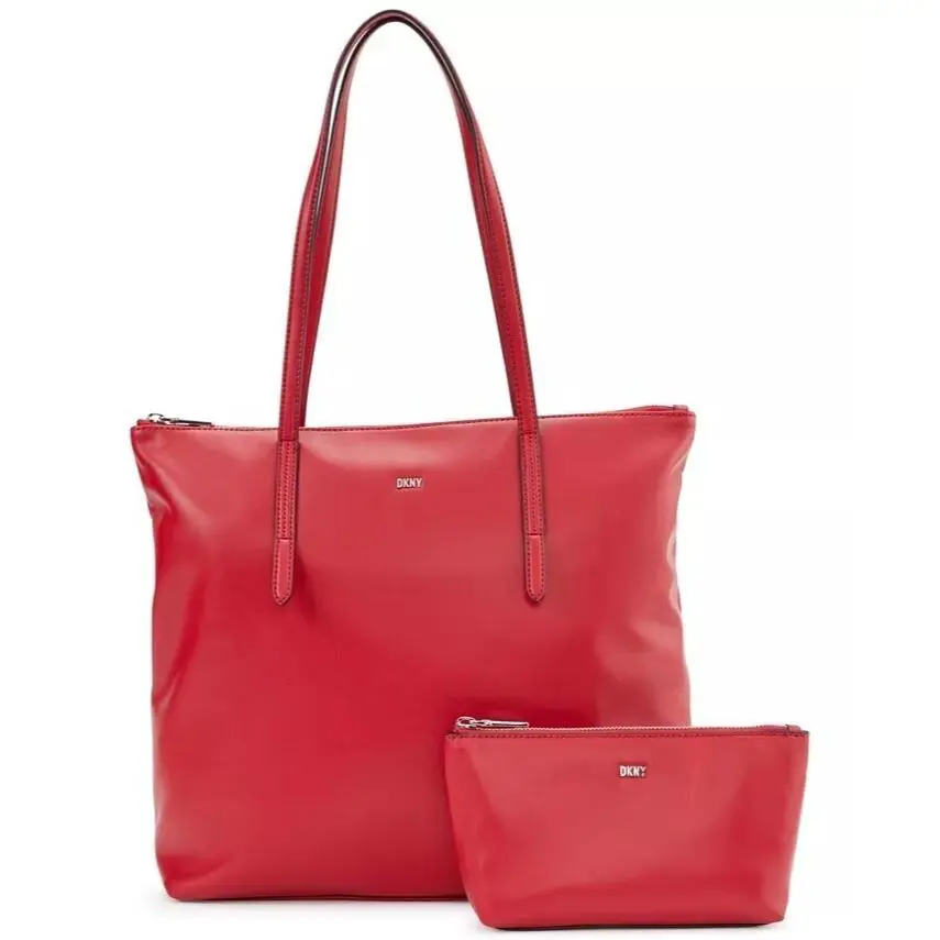 Dkny Phoenix 2 in 1 Tote Handbag Set Bright Red