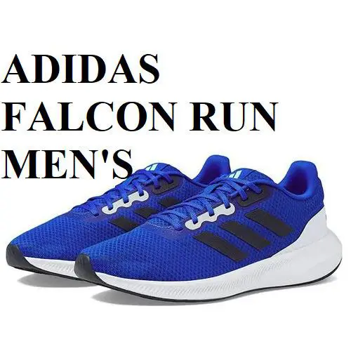 Adidas Run Falcon 3.0 Sneakers Trainers Sports Men Shoes Blue/black Size 9.5 - Lucid Blue/Legend Ink/Cloud White - HP7549