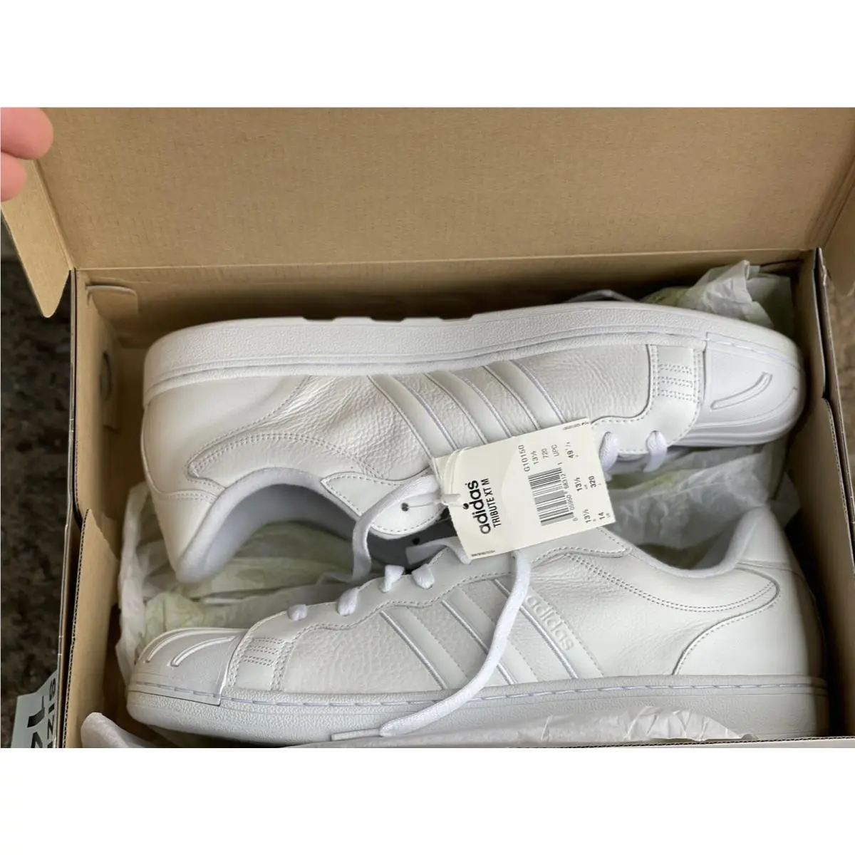 Nos 2008 Adidas All White Size US 14 Tribute XT M G10150 Rare Htf Ships Fast