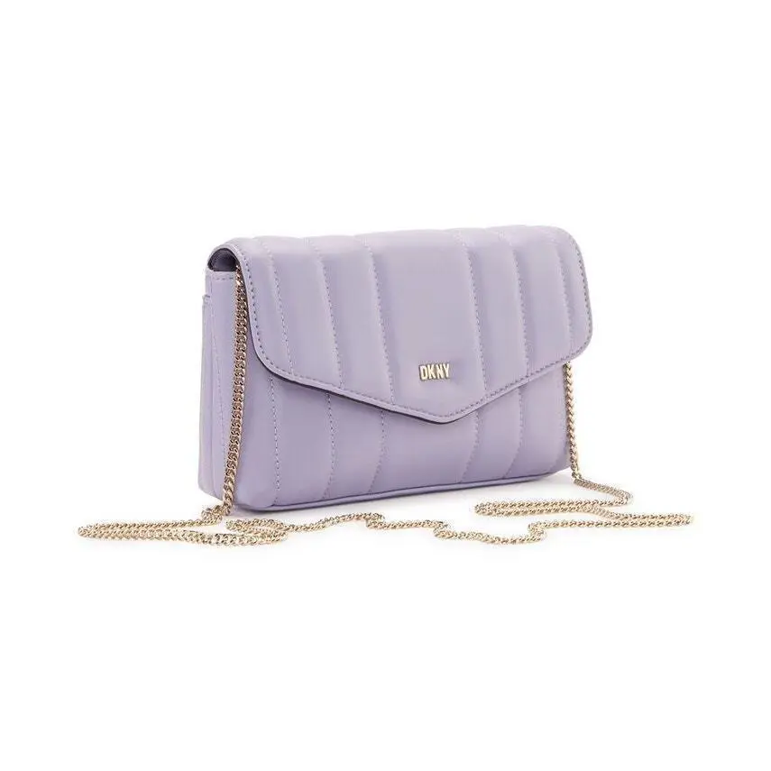 Dkny Lexington Quilted Crossbody Chain Clutch In Lavender by DKNY