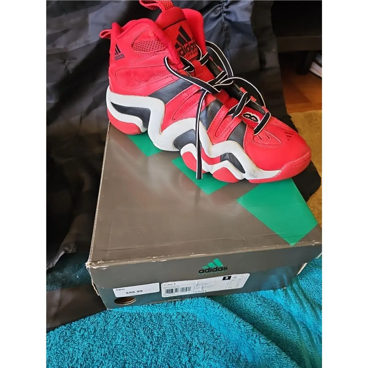 Adidas shoes - adidas Crazy 8 - Crazy - Red 6