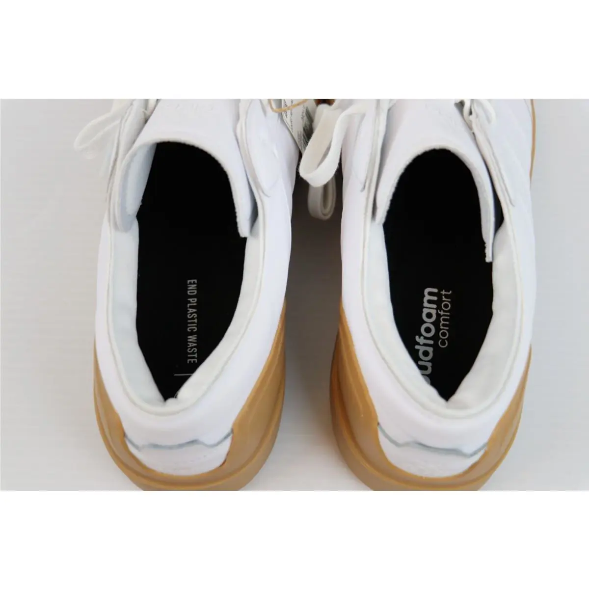 Adidas shoes - adidas Court - Court - Cloud White/Gum, Main: White (UPC: 195746470429) 9