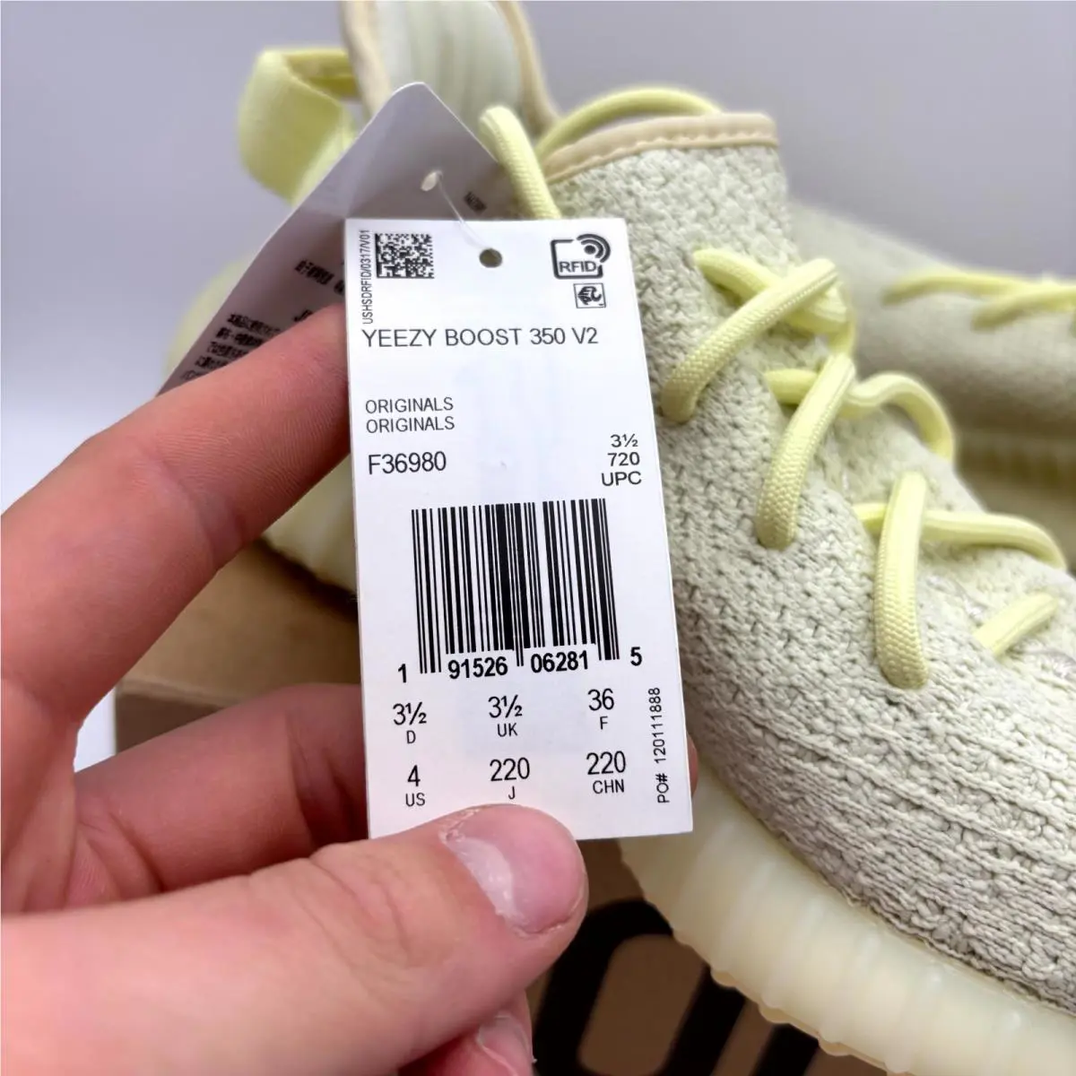 Adidas shoes - Adidas Yeezy Boost 350 V2 F36980 - F36980 - Butter (UPC: 191526062815) 6