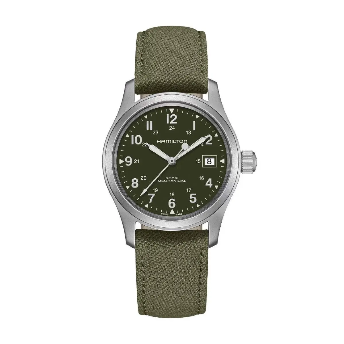 Hamilton Khaki Field Green / Canvas Green Dial Wristwatch H69439363