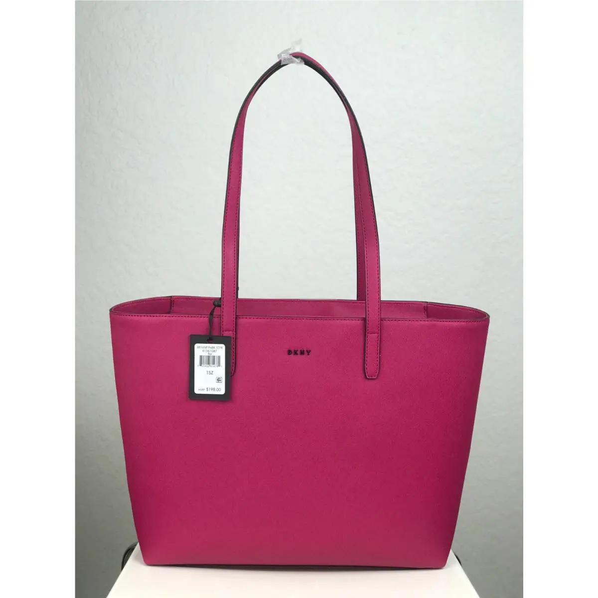Dkny Bryant Park Raspberry Pink Tote Shoulder Bag Purse Large