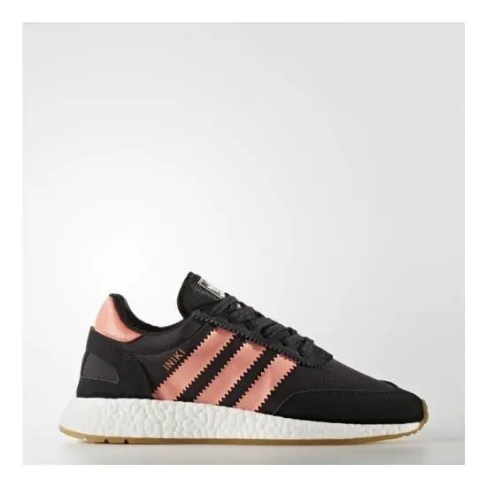 Women`s Adidas Iniki Boost Runner Core Black/semi Flash Orange BY9098 Size 5.5