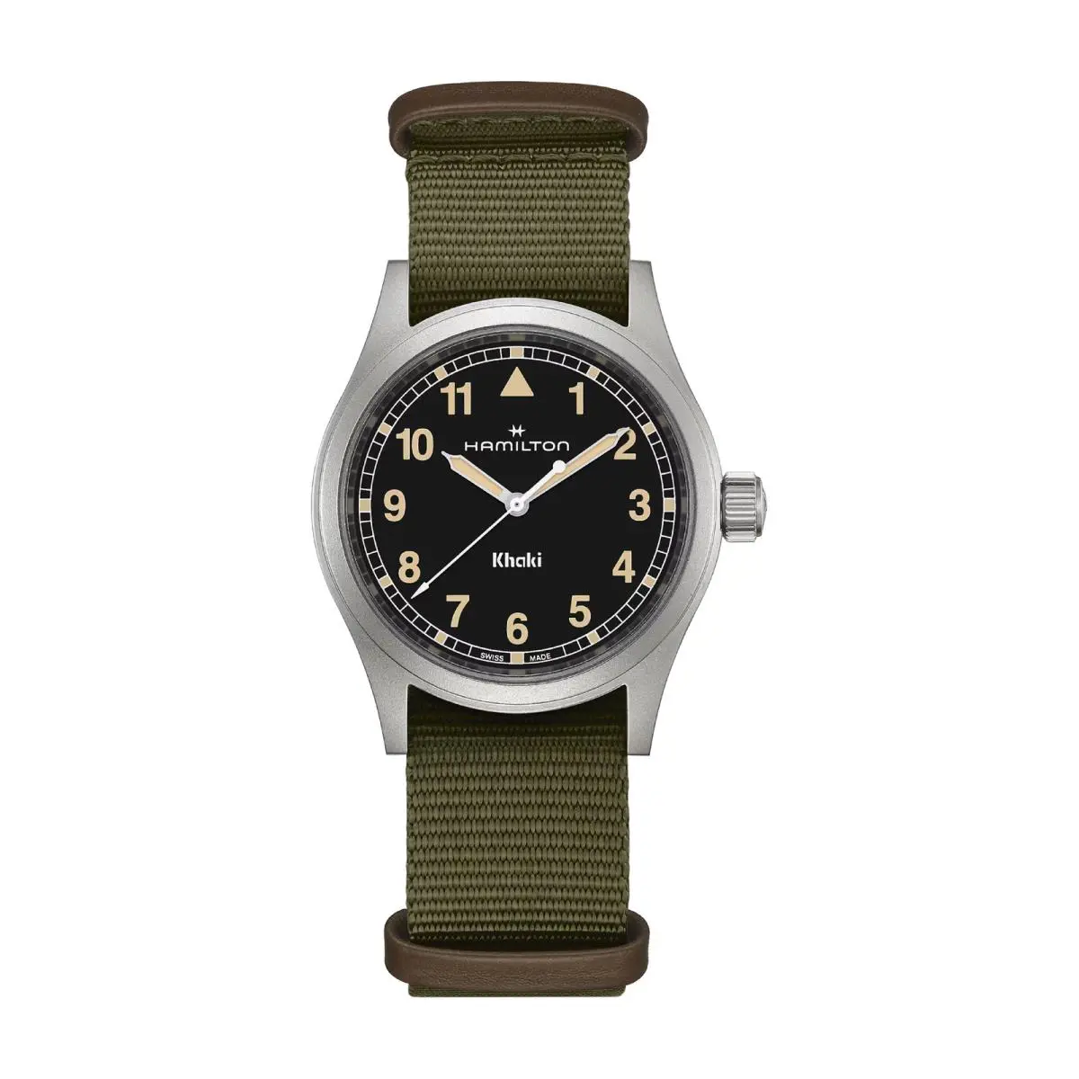 Hamilton Khaki Field Black/ 38mm Black Dial Wristwatch H69401930