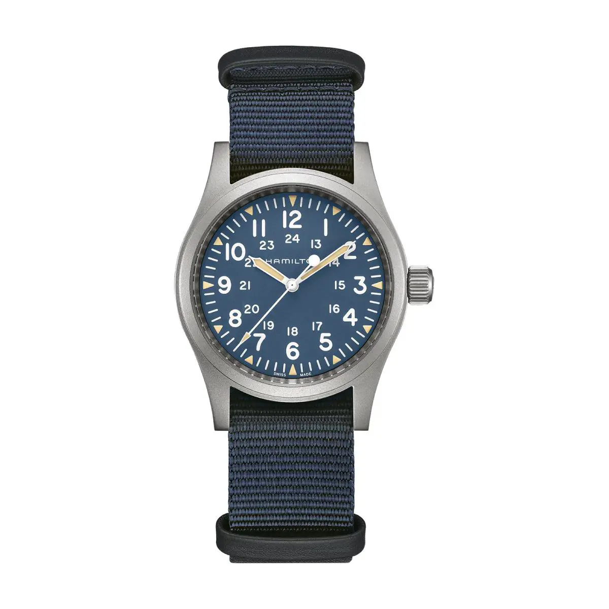 Hamilton Khaki Field Blue / Fabric Blue Dial Wristwatch H69439940