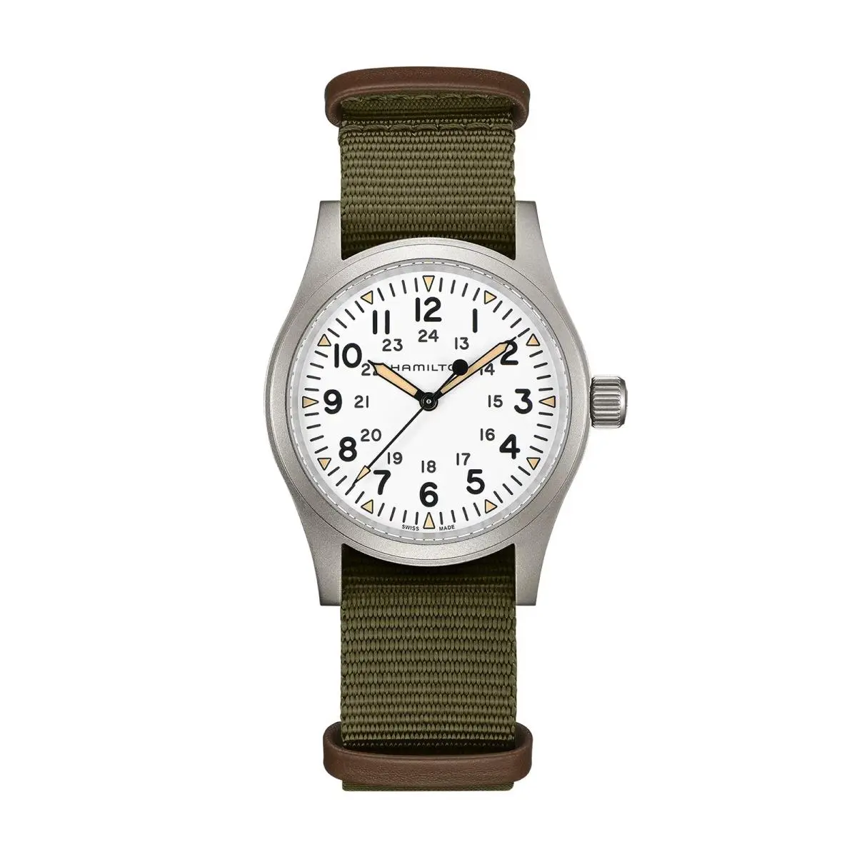 Khaki Field White / Fabric White Dial Wristwatch H69439411 by Hamilton