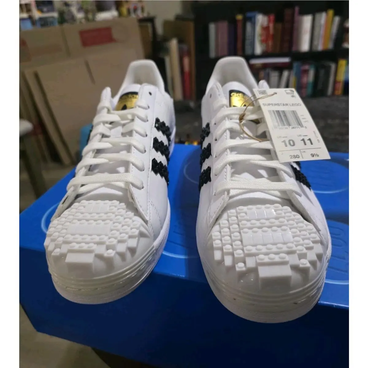 Adidas Originals Superstar x Lego Base Plates GW5270 Sneakers Men`s Size 10