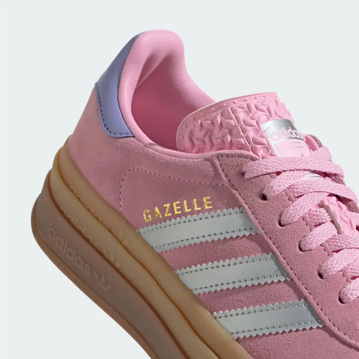 Adidas shoes - adidas Gazelle Bold - Gazelle Bold - JH5539 - True Pink / Silver Metallic / Light Purple (UPC: 197611004593) 7