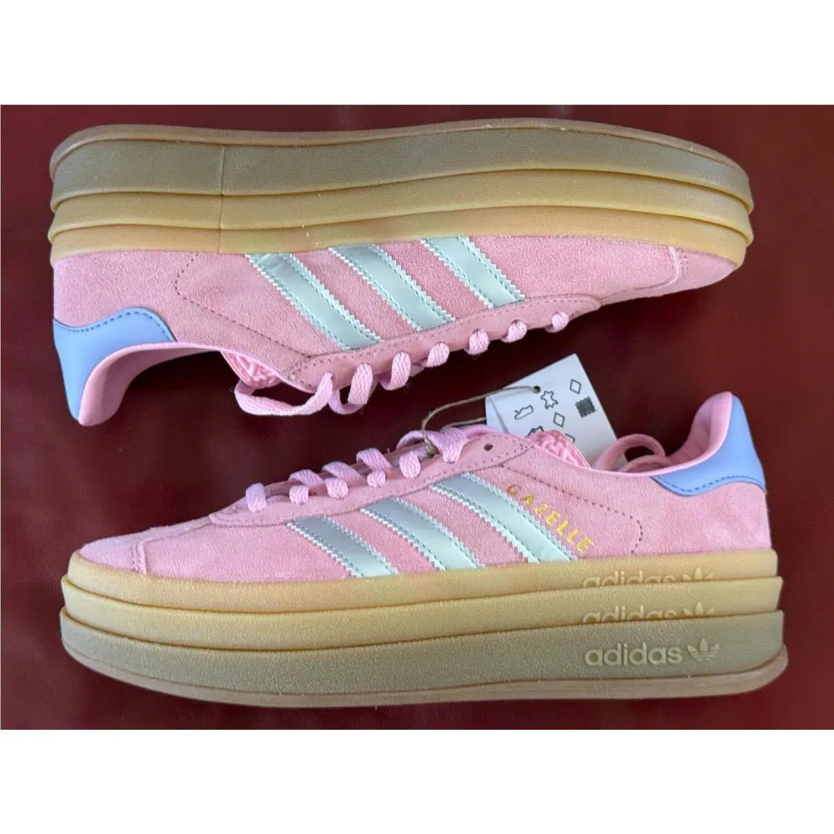 Adidas shoes - adidas Gazelle Bold - Gazelle Bold - JH5539 - True Pink / Silver Metallic / Light Purple (UPC: 197611004593) 12