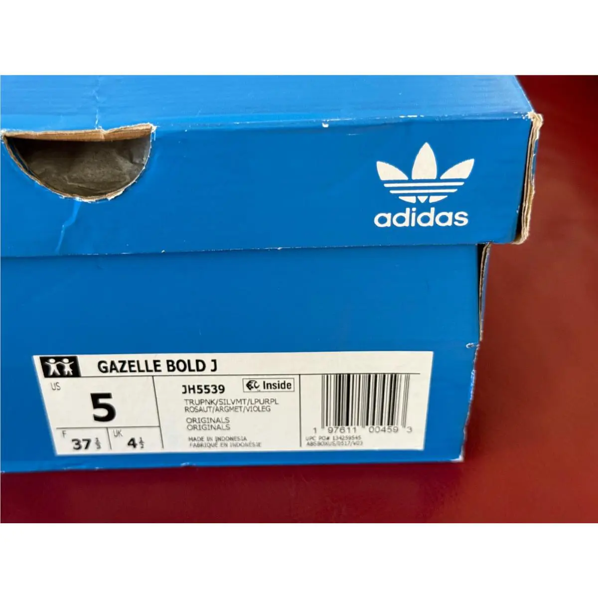 Adidas shoes - adidas Gazelle Bold - Gazelle Bold - JH5539 - True Pink / Silver Metallic / Light Purple (UPC: 197611004593) 14