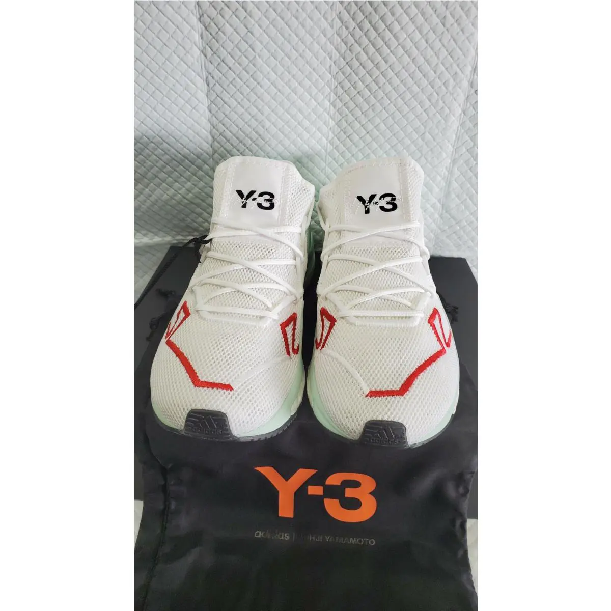 Adidas shoes - adidas Y-3 Adizero Runner - Adizero Runner - F97329 - White/Salgre/CBlack, Manufacturer: Ftwr White / Salgre / Cblack 3