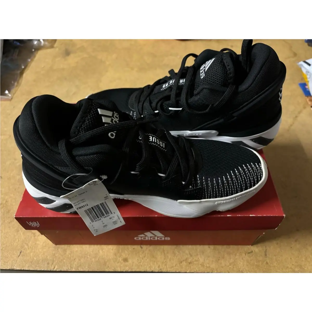 Adidas D.o.n. Issue #2 D.o.n. Issue 2 Core Black Mens SZ 7.5 FW8512