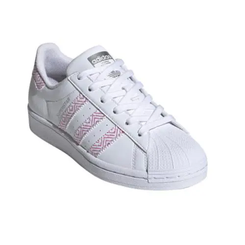 Adidas Big Kid Girl`s Originals Superstar Sneaker Size 5 Us/ 4.5 UK - FTWWHT/STTRBL/SILVMT
