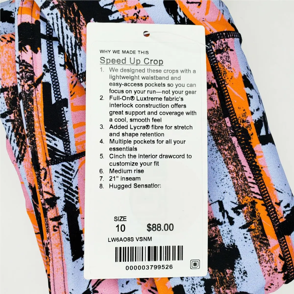 Lululemon clothing - orange pink black 2