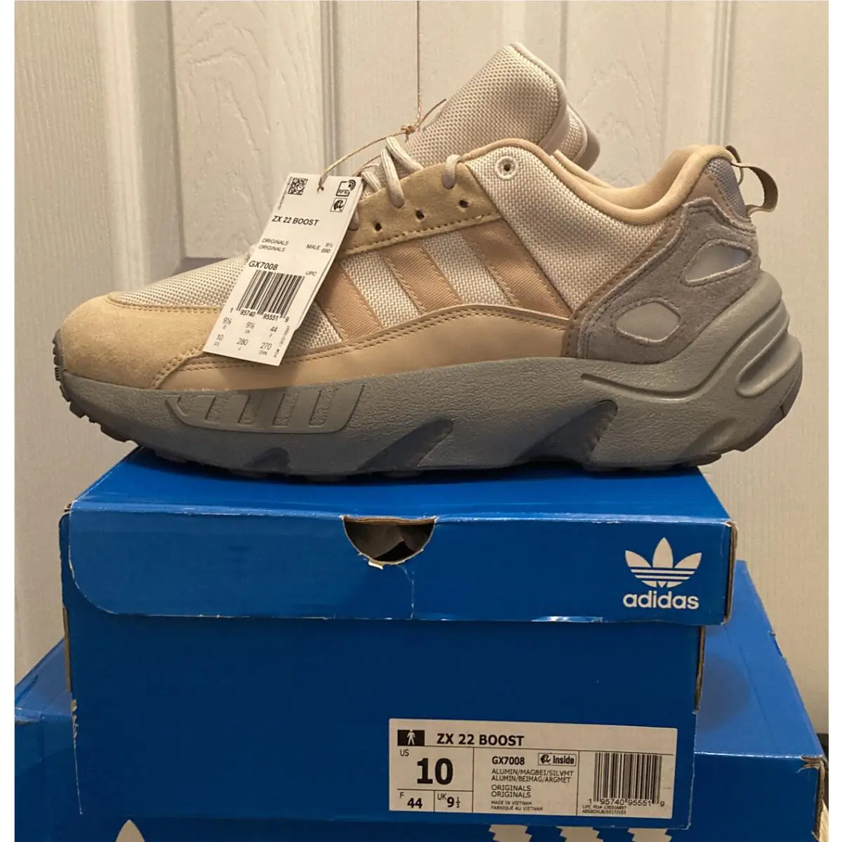 Adidas ZX 22 Boost Aluminum Magic Beige - GX7008 Men’s SZ-10 W/box