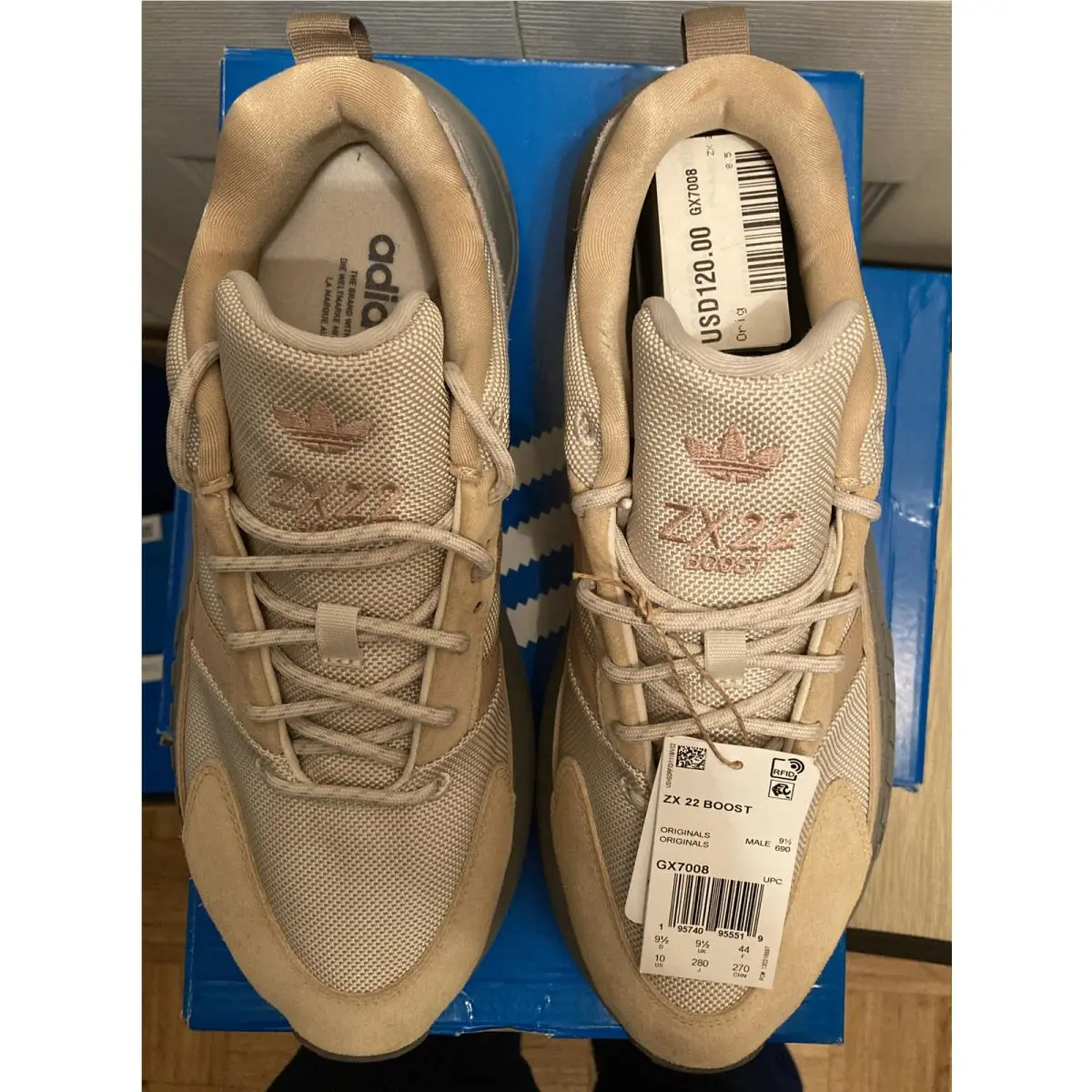 Adidas shoes - adidas ZX 22 Boost - Boost - GX7008 - Brown 1