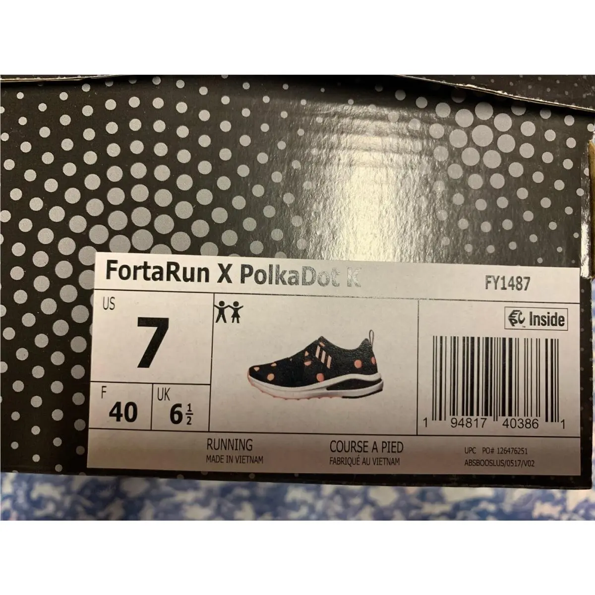 Adidas shoes - Adidas Fortarun x Polka Dot - Disney - FY1487 - Black (UPC: 194817403861) 12