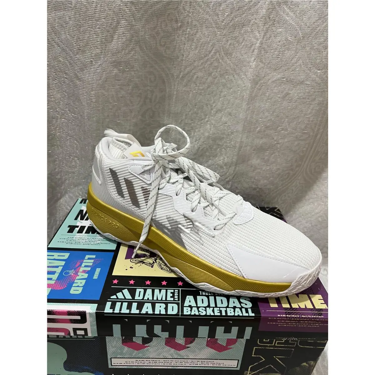 Adidas shoes - White/Silver/Gold (UPC: 194828735500) 2